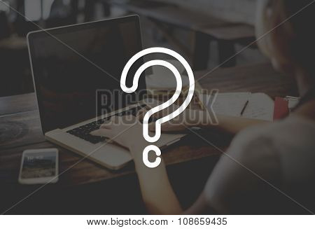 Question Mark Asking Confusion Thought Help FAQ Concept