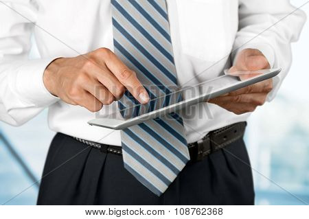 Table business man pc businessman tablet computer