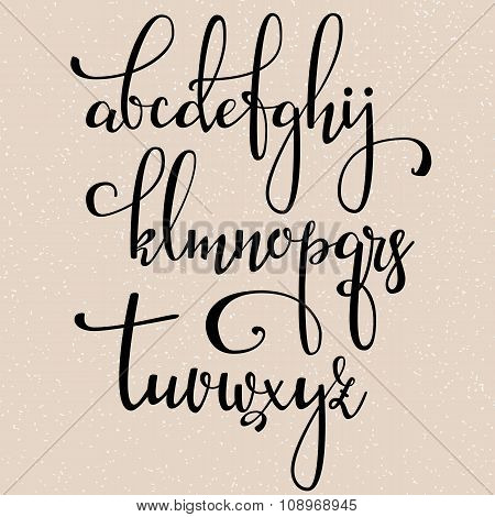 Handwritten Brush Style Calligraphy Cursive Font