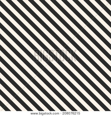 Vector stripes seamless pattern. Repeat diagonal lines texture, 45 degrees inclination. Subtle abstract geometric background. Black and white. Simple striped template. Stripes pattern. Diagonal pattern. Lines patetrn. Geometric pattern.