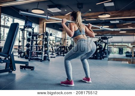 Sports Woman In Gym