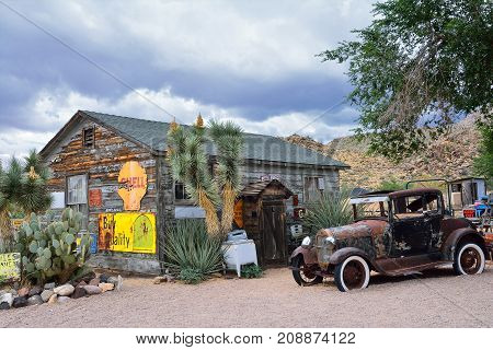 General Store At Hackberry On Route 66.