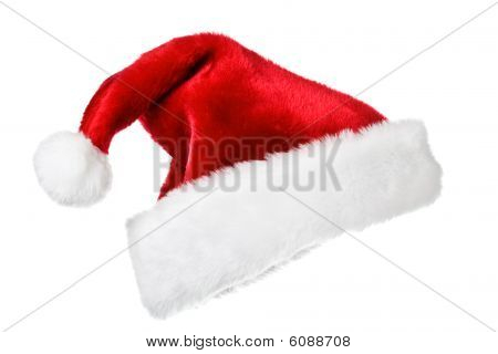 Santa Hat isoleret på hvid