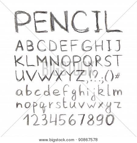 Pencil Hand Drawn Font