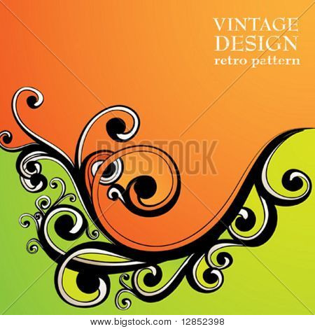 Abstract floral background for design.