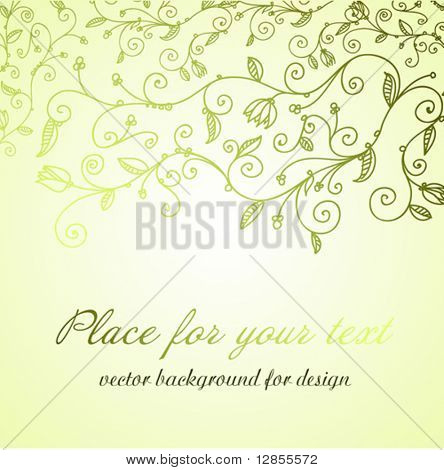 Vector floral background for design