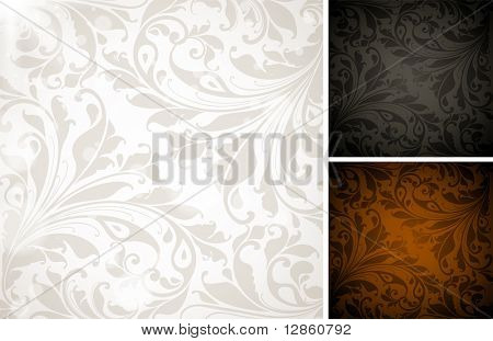 Conjunto Wallpaper, fondo colorido Vector