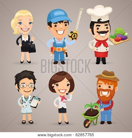 Professions Cartoon Characters Set1.3