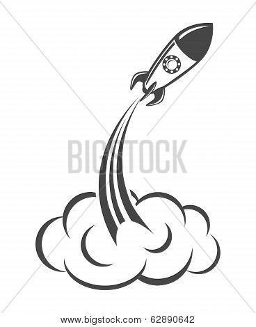 Rocket ship launch