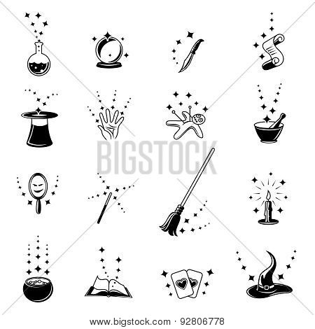 Vector magic icons set