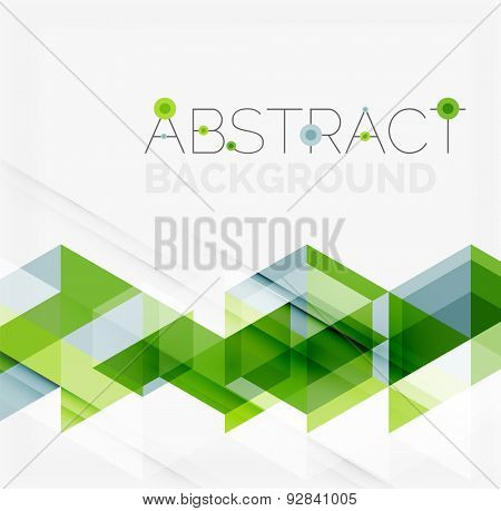 Abstract geometric background. Modern overlapping triangles. Unusual color shapes for your message. Business or tech presentation, app cover template