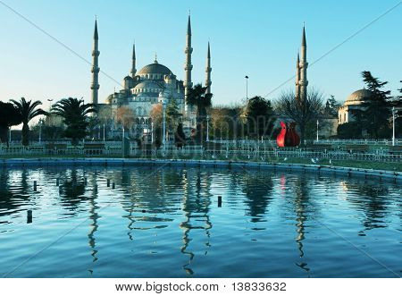 Blue Mosque in  Istanbul,Turkey