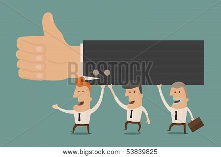 Business man thumb up , eps10 vector format