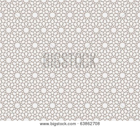 Background with seamless pattern in islamic style