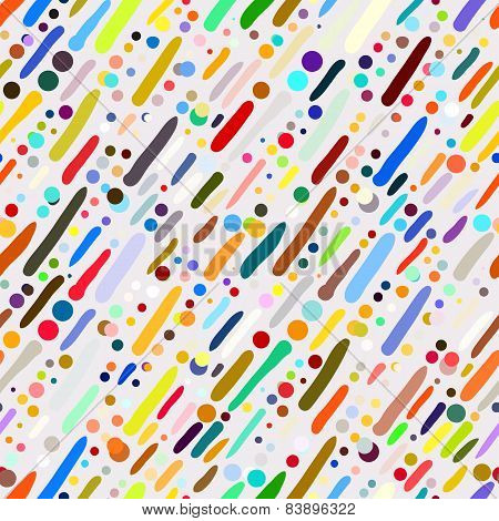 Pattern with hand drawn colourful stripes