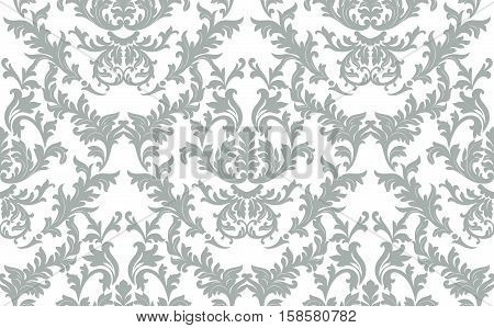 Vintage baroque ornament. Retro pattern antique style. Luxury old fashioned damask. Royal Victorian texture for wallpapers, textile, wrapping. Exquisite floral decor