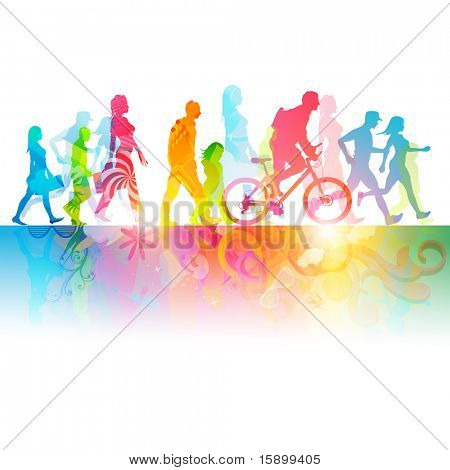 Various Modern People -  vector Illustration.