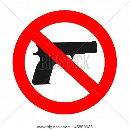 no weapons sign