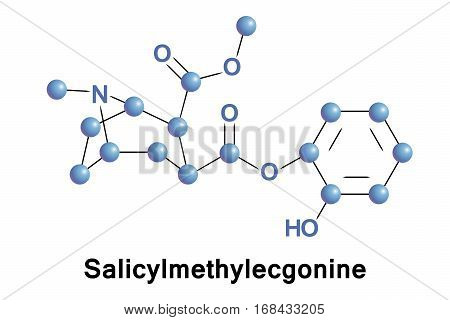 Salicylmethylecgonine is a tropane derivative drug which is both a synthetic analogue and a possible active metabolite of cocaine.