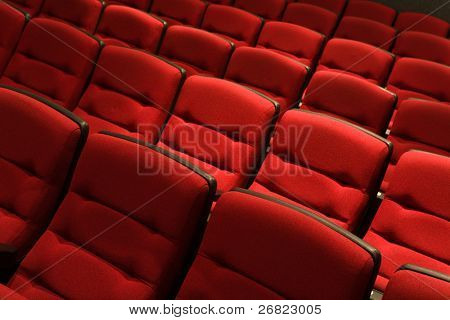 Rows of theatre seats