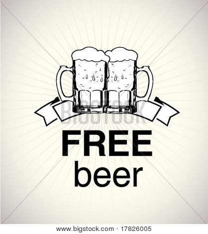 free beer sign