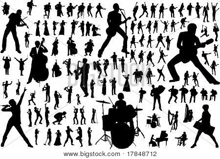 Musica Vector Silhouettes