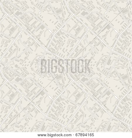 City map abstract seamless pattern vector background.