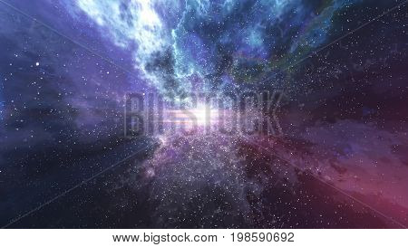 Big, Bang, Universe, Eternity, Lightning, Flash, Sky, Spot, Night, 3D Rendering, Background, Mystery