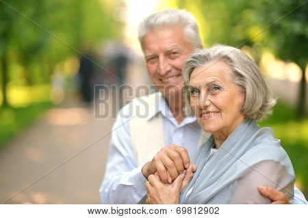 Smiling mature couple