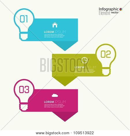 Comparative chart with templates for presentation