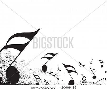 notes de musique vector illustration isolé sur blanc