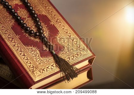 Book islam islamic koran background beautiful greeting