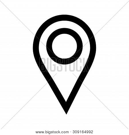 Location Pin Icon Vector On White Background. Map Pointe Icon, Navigation Icon, Location Pin Icon Mo