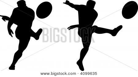 Rugby Player Silhouette