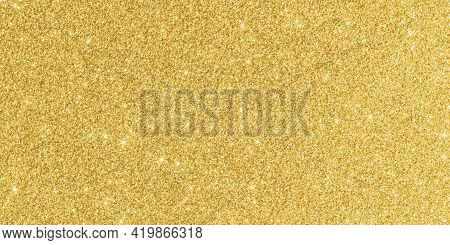 Gold Glitter Texture Background Sparkling Shiny Wrapping Paper For Christmas Holiday Seasonal Wallpa