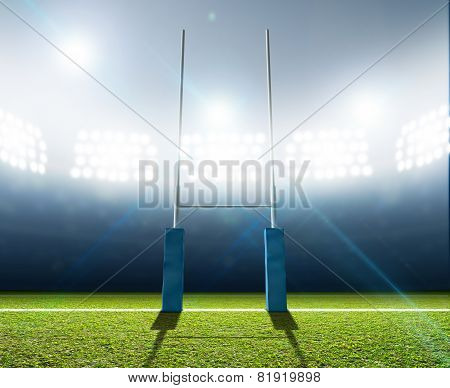 Rugby Stadium And Posts