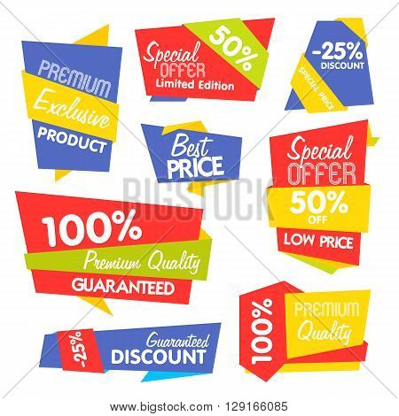 Sale vector banner. Promo offer. Sale sticker. Discount sticker. Special offer sale sticker in flat style. Discount tag. Special offer banner. Sale sign. Web sale sticker. Sale label. Ad sticker. Sale sticker template. Design of ad offer. Sale tag. Sale.