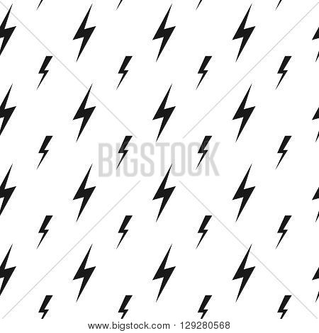 Lightning bolts, thunderbolts vector seamless pattern. Thunder  bolt pattern, thunder bolt lightning pattern, energy thunder bolt pattern illustration