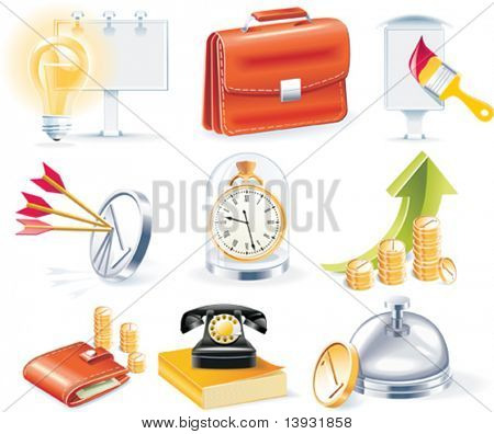 Vector business icon set