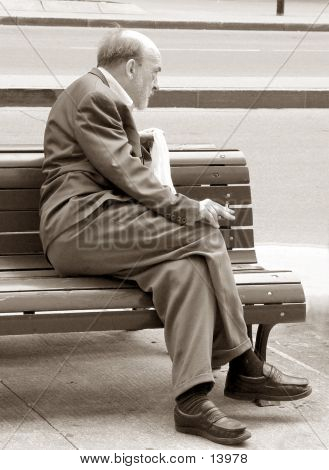 Old Man On The Bench