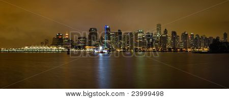 Skyline di Downtown Vancouver Bc Canada