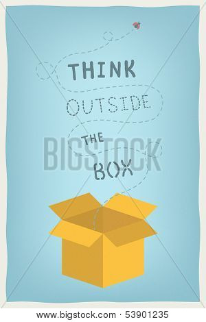 Think Outside The Box Concept