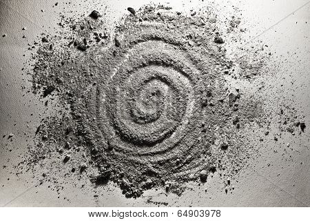 Spiral Shape Made Of Ash