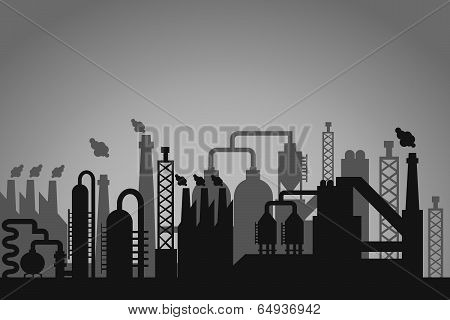 Industrial factory background