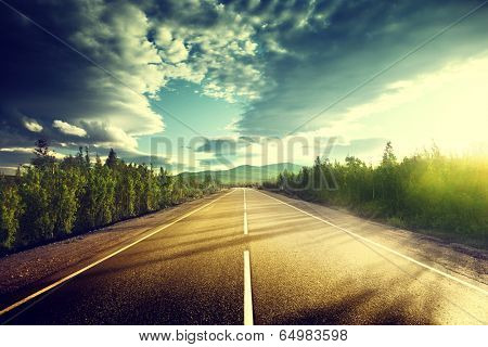 road in mountains