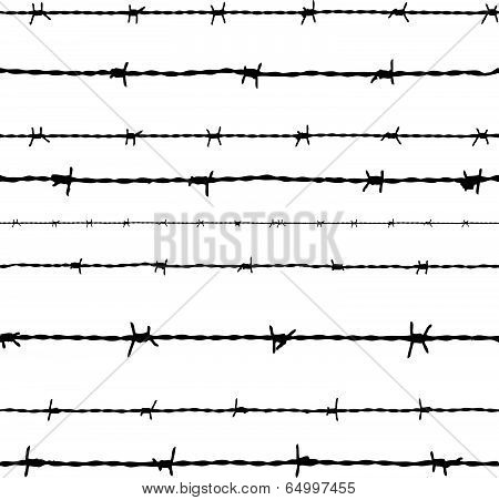 Barbed Wire. Vector