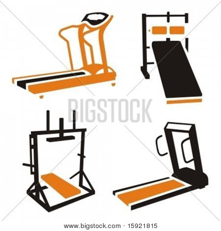 Gimnasio serie de iconos de Vector.