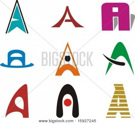 Alphabetical Logo Design Concepts. Letter A. Check my portfolio for more of this series.