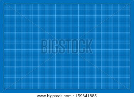 Vector Illustration of a Blank Blueprint. Best for Architecture, Construction, Backgrounds, Design, Planning Concept.