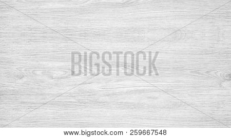 White Wood Texture Background. Light Wooden Table With A Crack. Surface Of Wood With Nature Color An